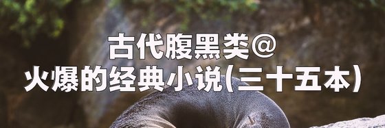 古代腹黑類@火爆的經典小說(三十五本)